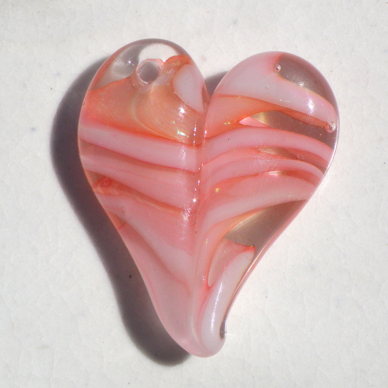 Heart Necklace Glass Jewe...