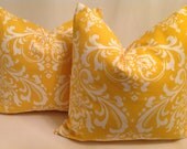 pair of  two- 20x20 -  DECORATIVE THROW pillow cover accent pillows