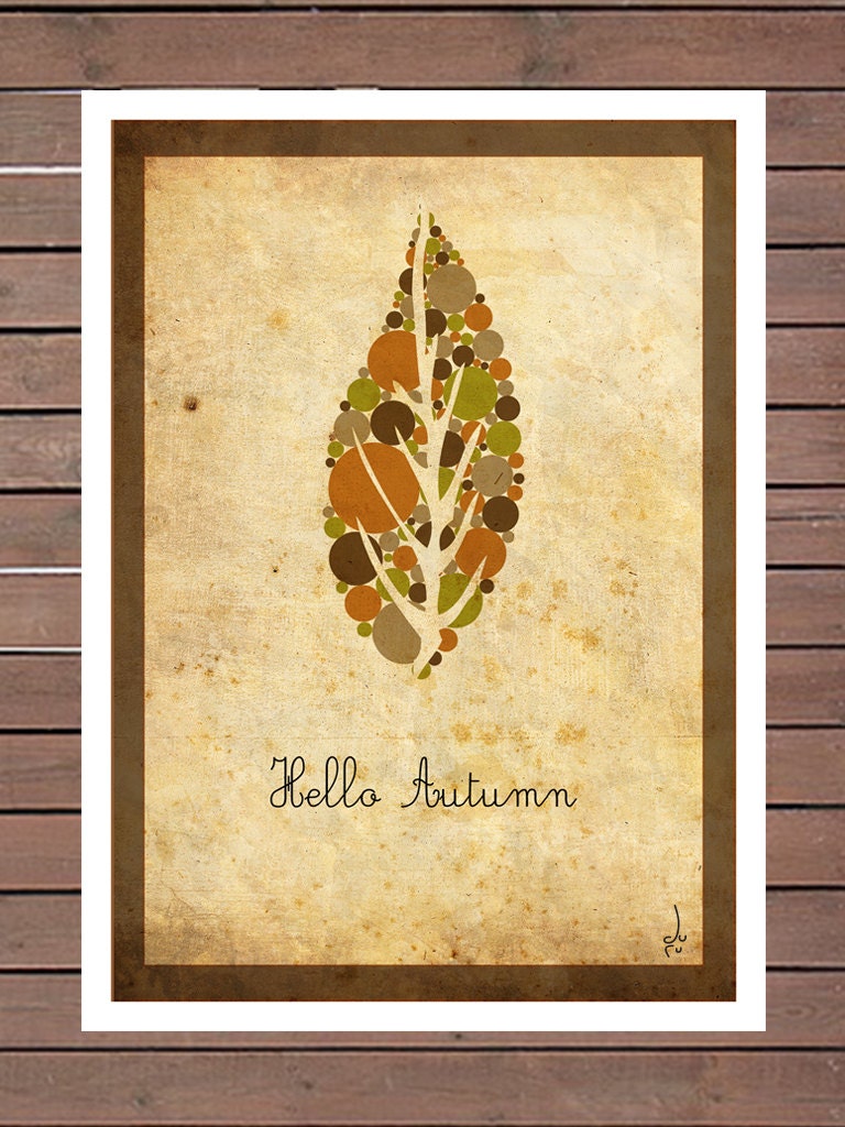 Hello Autumn Print - A3