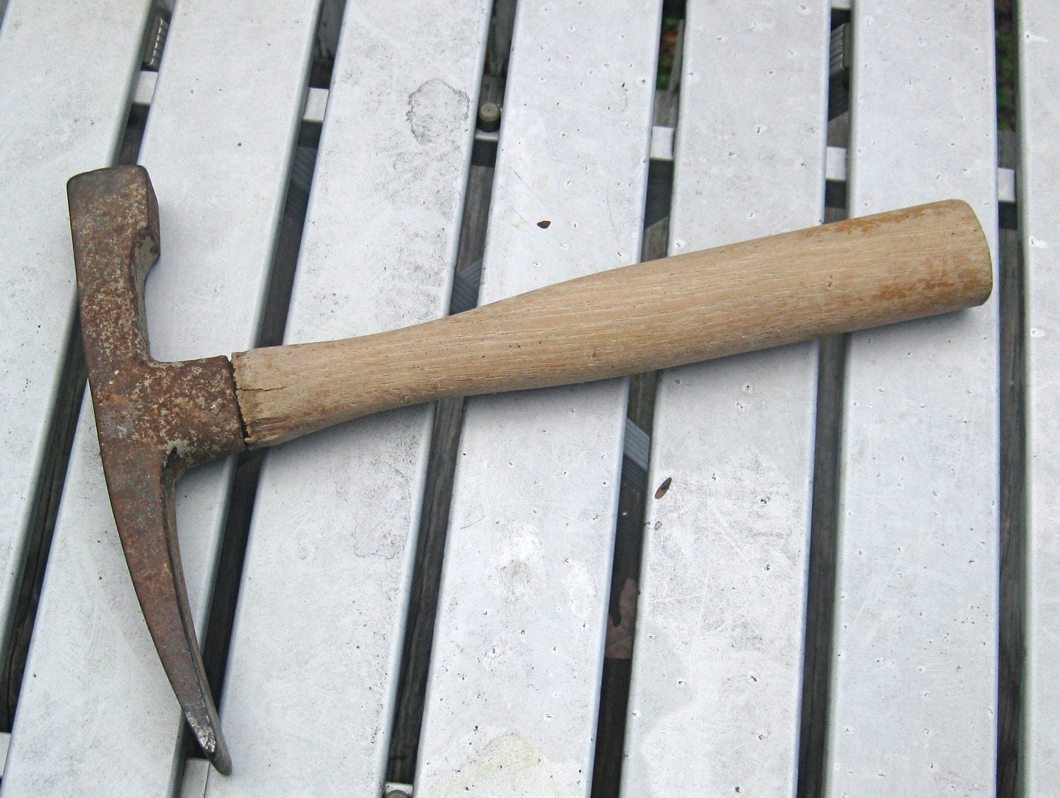 Very old Miner's Rock Pick Hammer with Wooden 10 by TwillaGirl