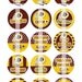 Washington REDSKINS Inspired Bottle Cap Images- 1inch Circles Digital Collage Sheet 4x6