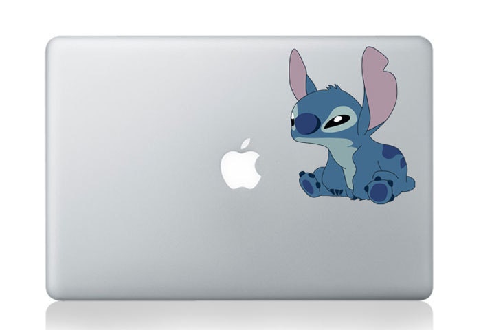 Stitch  - Mac Decal Macbook Stickers Macbook Decals Apple Decal  Macbook Pro Sticker Macbook Air  iPad2 Decals