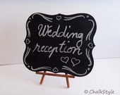 Set of 2 Wedding Chalkboard Scroll Sturdy Wooden Chalk Board Wedding Sign Photo Prop Menu Table Centerpiece Il_170x135