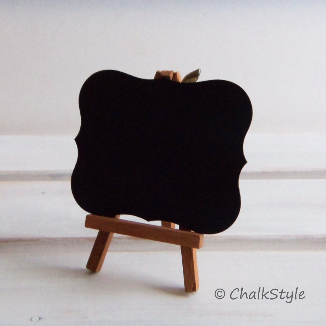 Mini CHALKBOARD with STAND Wedding Table Numbers  Wedding Table Decor, Mini Scroll Table Numbers, Gift Tags, Favor Tags