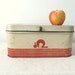 Vintage Bread Box Container Mid Century Graphics