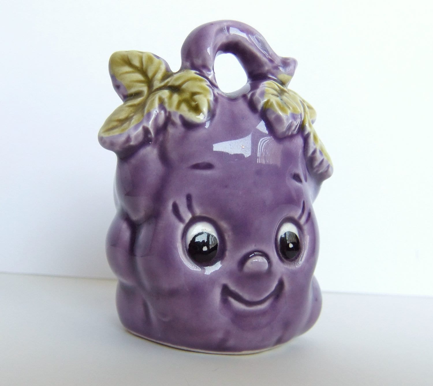 Grape Toothpick Holder Anthropomorfic Purple Grapes by JadeMade82