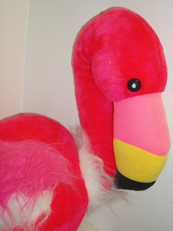 Giant Huge PINK FLAMINGO Plush Stuffed Animal Jumbo 3 1/2 feet Tall Look Florida Bird