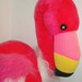 Giant Huge PINK FLAMINGO Plush Stuffed Animal Jumbo 3 1/2 feet Tall Look Florida Bird