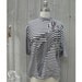 Vintage Black & White Mixed Stripe Tee, Medium / Large