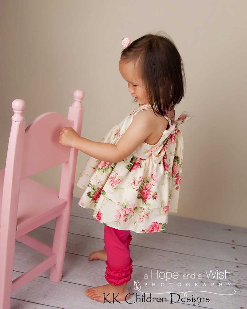 2-Piece Set - Double Ruffle Knot Top and Capris - Baby Summer Top - Toddler Summer Clothing - Toddler Girls Dress - 12M to 4T