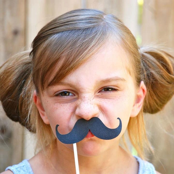 MIx and Match Mustache Photo Props - set of 12
