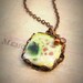Freshwater Pearl and Artisan Enamel Brass Filigree Necklace - OLD STOCK