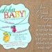 Tropical Onsie Luau Baby Shower Invite - Printable
