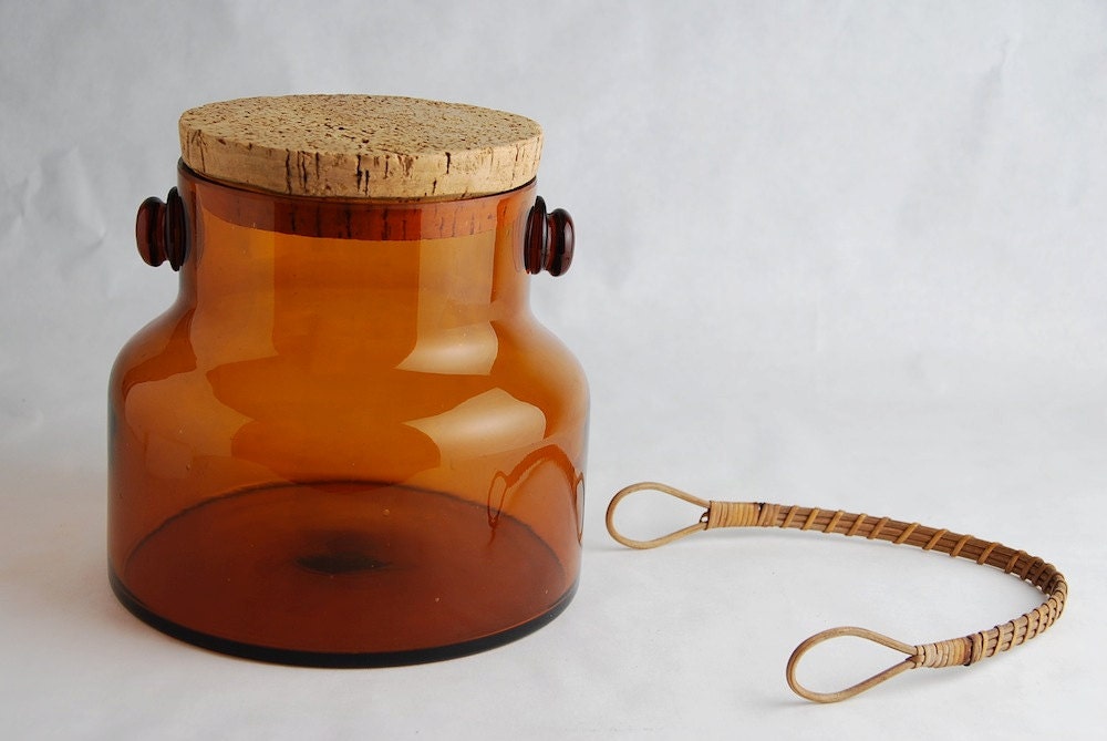 Takahashi  Hand Blown Ice bucket or Jar