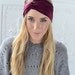 Turband Headband - Stretchy Cranberry Plum Workout Headband Hair Band for Women