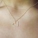 Gold Filled or Sterling Hammered Heart Necklace - Sideways Heart Necklace - Bridesmaid Gifts - Floating Heart Necklace - Love Necklace