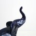 Navy Blue Elephant UpCycled Customised Home Decor Ornament by Trash Things