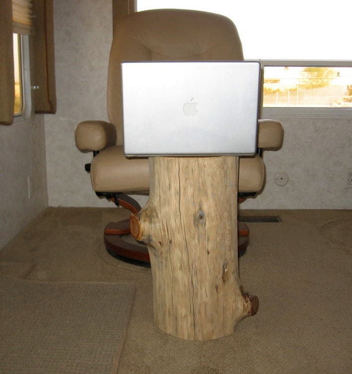 Reclaimed Alligator Juniper stump table