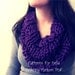 Reversible Infinity Cowl  KNITTING PATTERN easy beginner intermediate flat knit scarf