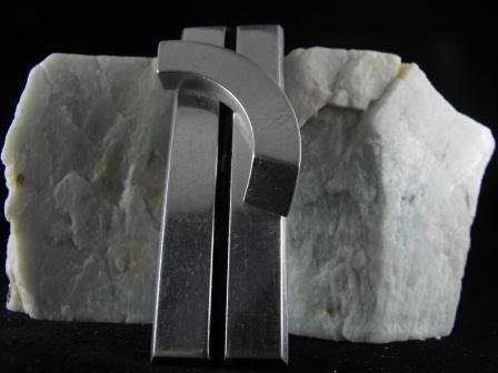 Vintage Brooch Aluminium Modernist Abstract Geometric  SALE 20.00 obo
