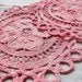 Vintage Doilie, hand dyed
