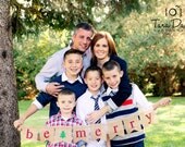 be merry BURLAP banner - Christmas burlap banner - holiday home decor - christmas garland