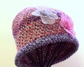 BEANIE, Crochet Hat, Cotton, Womans Accessory, Winter, Gift For Her