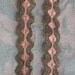Exquisite Antique Pink and Metallic Gold Trim