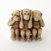 Speak no evil, hear no evil, see no evil: super cute tiny vintage, 3 monkeys