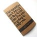 JOURNAL with Ayn Rand Quote Linocut Print on Cover - The question isn't who is going to let me its who is going to stop me
