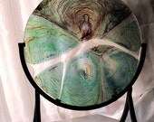 Art Glass -  Sculpture - Handmade  - Fused Glass - Design Housewares -  Designer Home Decor "Cycle of Life"