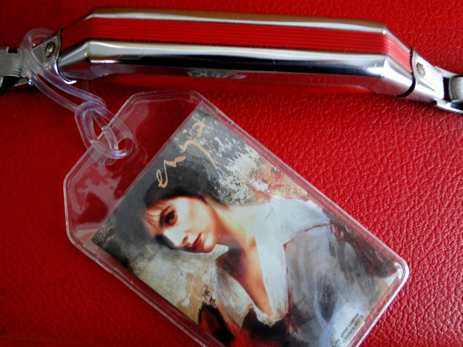 Enya - Water Mark - Upcycled Cassette Tape - Luggage, Back Pack, Musical Instrument Case or Bag Tag