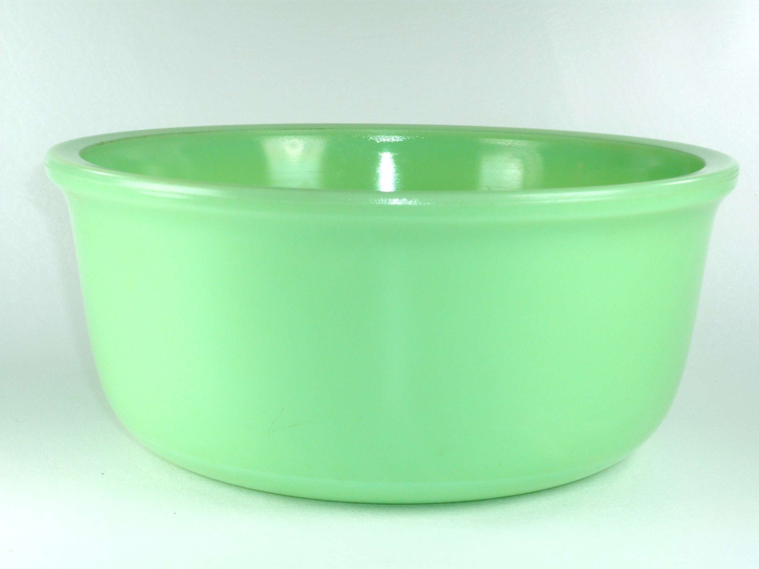 Vintage Jadeite Mixing Bowl Large Star Rite Magic by ChromaticWit
