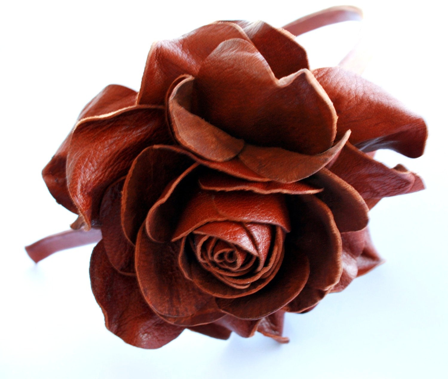 Brown Leather headband