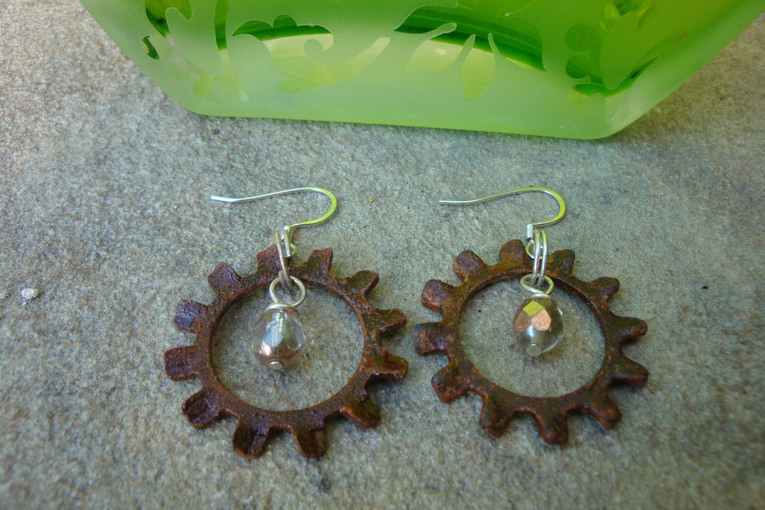 Hardware Jewelry - Oxidized Washer Earrings:  Repurposed, Recycled, Upcycled Hardware