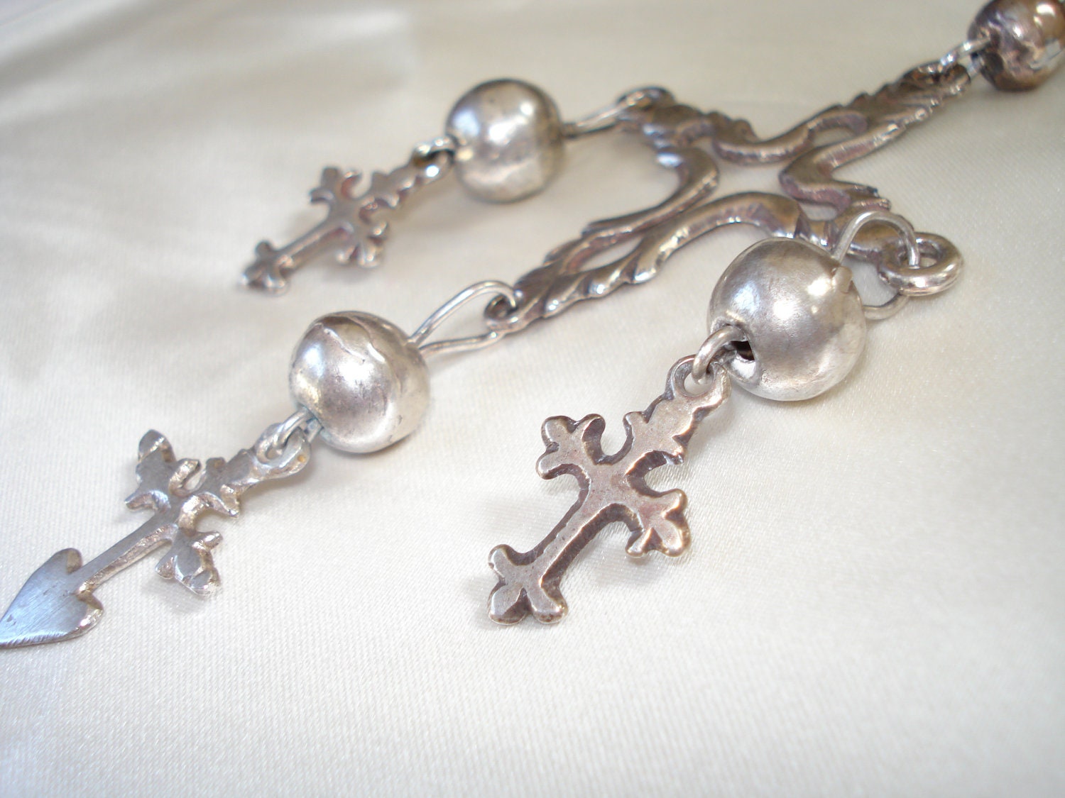Vintage Handmade Crosses Necklace