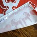 Swedish Dalahäst Kitchen Hand Towel in Red and White