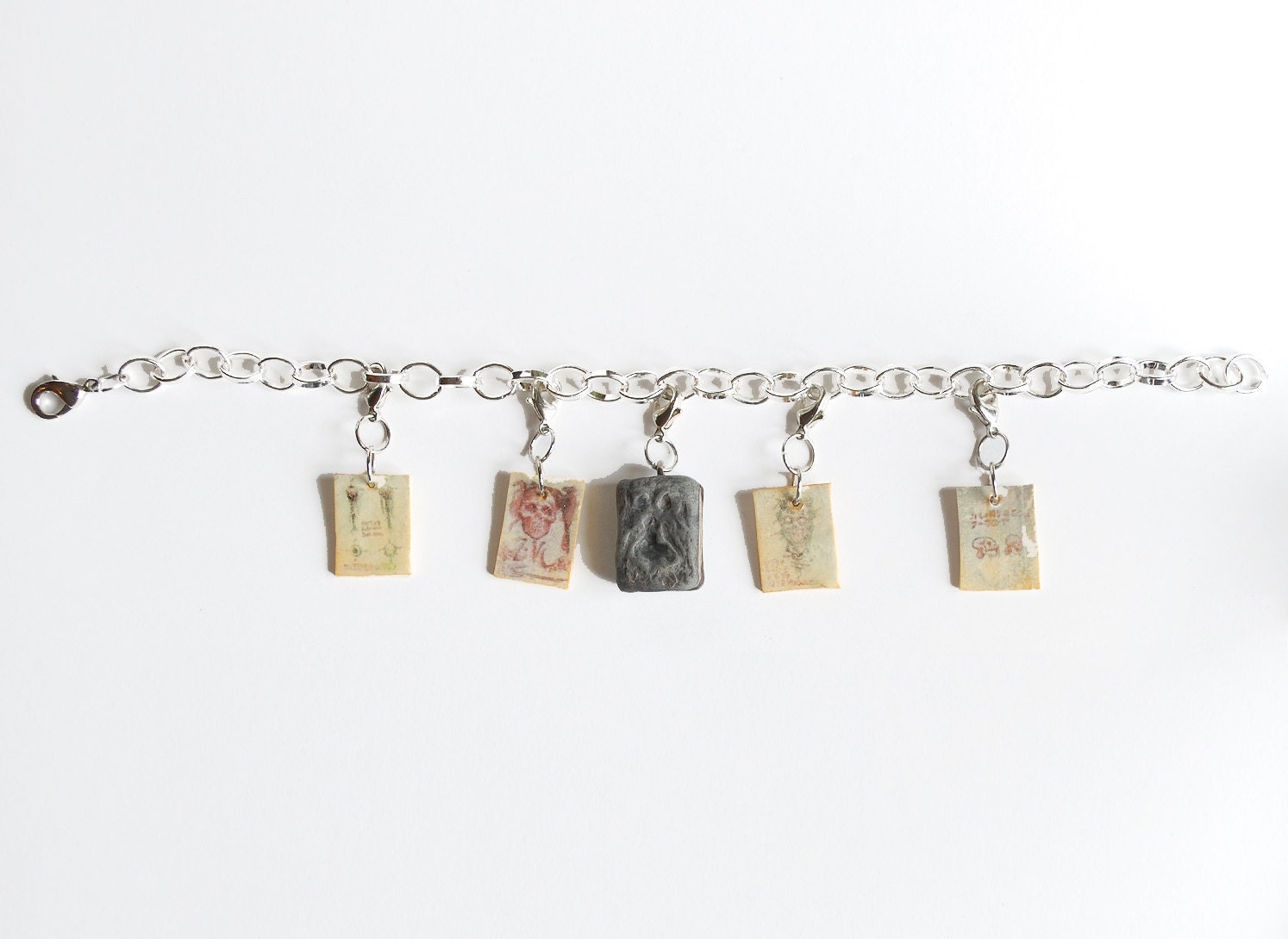 Necronomicon Charm Bracelet with 4 Pages