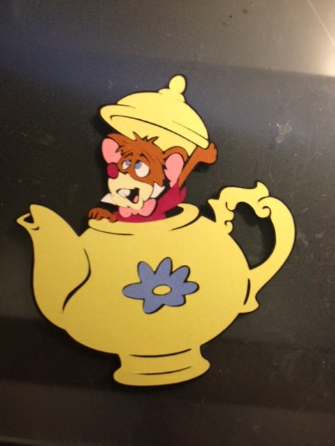 Teapot Mouse Die Cut by LittleBigA on Etsy