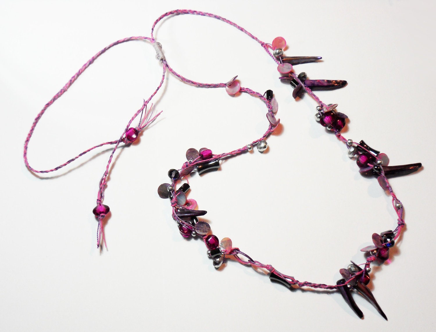Perfect Pink - Adjustable Cord Necklace