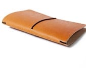 Leather Notebook Cover - Top grade, Veg-tanned, Saddle tan 100% Handmade