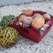 Mosaic square heart box