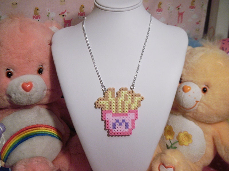 Pastel French Fries Kawaii Necklace