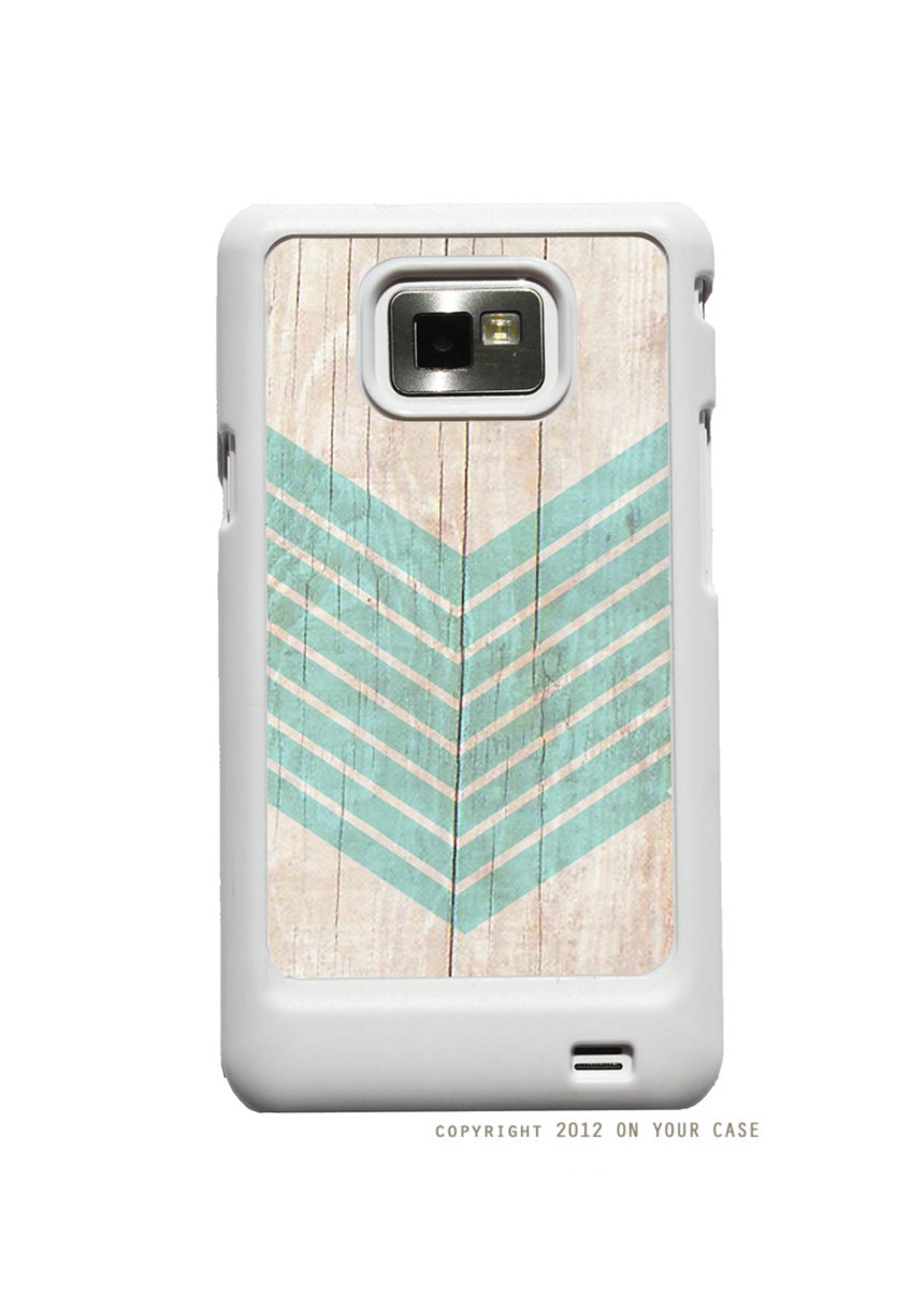Samsung Galaxy S2 Case Wood Geometric Aquamarine
