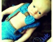 Suspenders/Bow Tie Set Newborn-12 Months