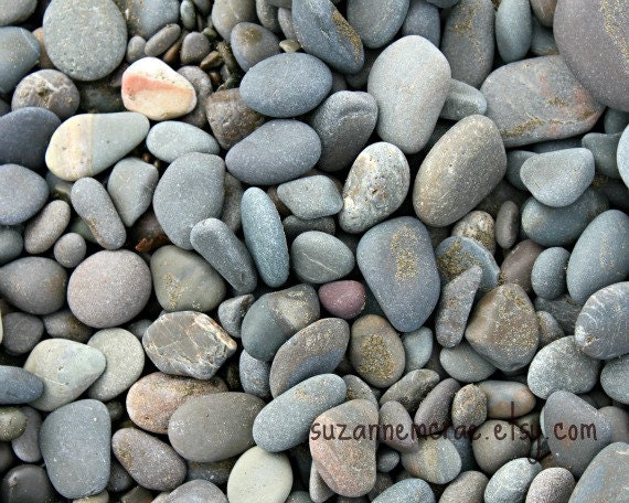 8x10 print - Newfoundland Canada - pebbles rocks stones