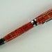 Hand turned Ink Pen Classic Style Handcrafted from Red Stained Curly White Oak Pew wood from Grace River Church 309