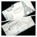 Paris Script Womens Wallet w/ 2 zippered pockets, handmade organizer