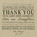 Burlap Wedding Invitation or Reception Thank you note