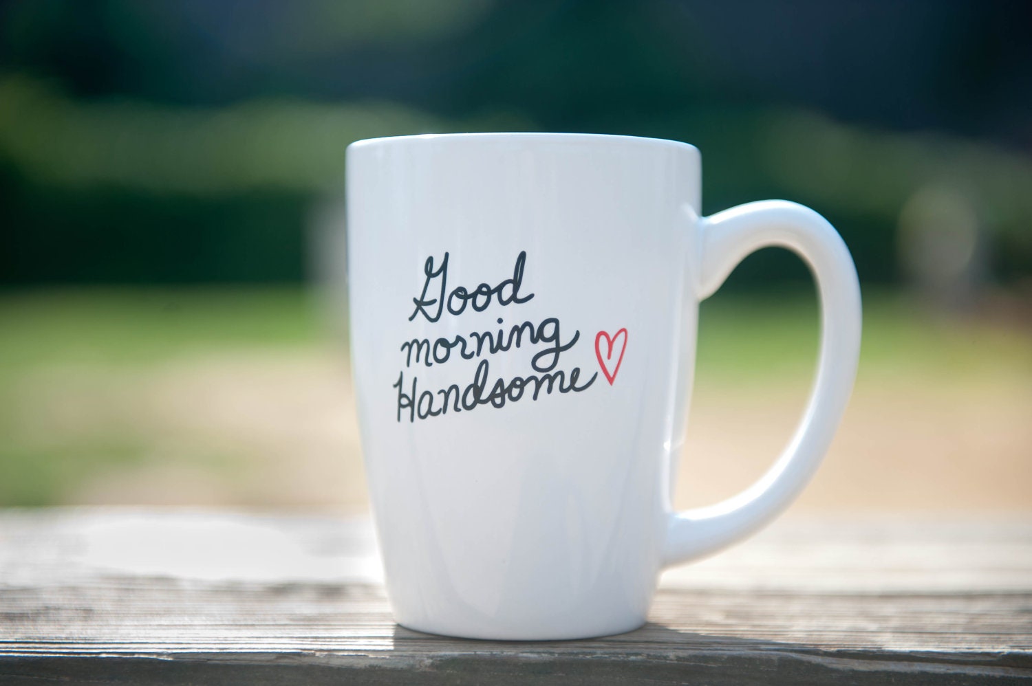 His & Hers Coffee Mugs "Good Morning Beautiful" and "Good Morning Handsome"
